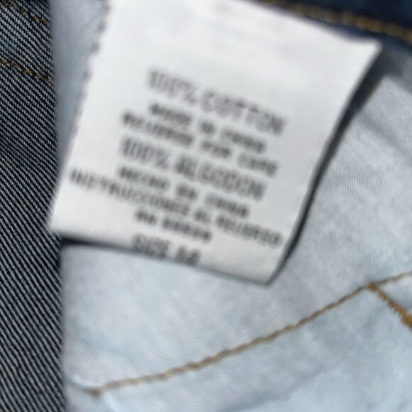 Deadstock Y2K LEI Low Waist Junior Sz 14 Multi Color Spray Painted Jeans Flare - Picture 9 of 16